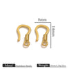 Titanium Steel Hook Buckles Jewelry Connecting Buckles For Bracelets Necklaces Handmade Diy Accessories With Totem Pattern Electroplated