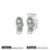 Titanium Steel Hook Buckles Jewelry Connecting Buckles For Bracelets Necklaces Handmade Diy Accessories With Totem Pattern Electroplated