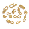 Titanium Steel Hook Buckles Jewelry Connecting Buckles For Bracelets Necklaces Handmade Diy Accessories With Totem Pattern Electroplated