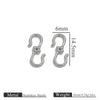 Titanium Steel Hook Buckles Jewelry Connecting Buckles For Bracelets Necklaces Handmade Diy Accessories With Totem Pattern Electroplated