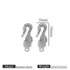 Titanium Steel Hook Buckles Jewelry Connecting Buckles For Bracelets Necklaces Handmade Diy Accessories With Totem Pattern Electroplated