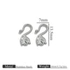 Titanium Steel Hook Buckles Jewelry Connecting Buckles For Bracelets Necklaces Handmade Diy Accessories With Totem Pattern Electroplated