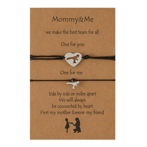 Titanium Steel Horse Animals Zodiac Bracelet Set For Parentchild Couple Friends