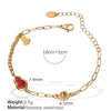 316L Stainless Steel Inlaid Resin Gourd Pendant Necklace For Women Electroplated Fashion Style
