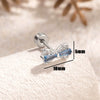 Titanium Steel Inlaid Zircon Bow Style Women's Earrings