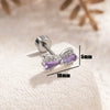 Titanium Steel Inlaid Zircon Bow Style Women's Earrings