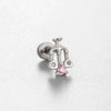 Titanium Steel Inlaid Zircon Ear Nail For Women Cute High Sense