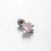 Titanium Steel Inlaid Zircon Ear Nail For Women Cute High Sense