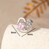 Titanium Steel Inlaid Zircon Heart Shape Women's Earrings