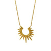 316L Stainless Steel Ins Style Sun Awn Star Clavicle Chain Electroplated Women's Necklace