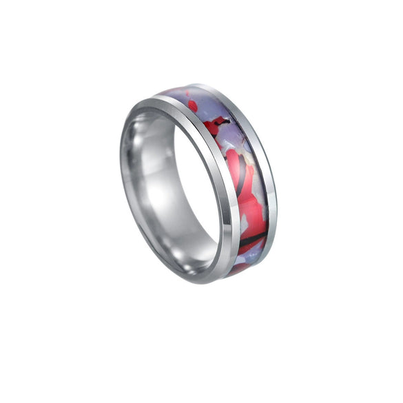 Titanium Steel Jewelry Bracelet And Men's Ring With Imitation Natural Stone Opal