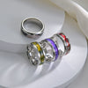 Titanium Steel Jewelry Bracelet And Men's Ring With Imitation Natural Stone Opal