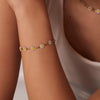 Titanium Steel Jewelry Bracelet With Colorful Daisy Pattern And Electroplating Process Unisex Style