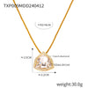 316L Stainless Steel Jewelry Chain Pendant With Geometric Star Design And Electroplating Treatment Unisex