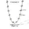 Titanium Steel Jewelry Conch Sea Star Necklace With Heart Shape And Animal Zodiac Pattern Electroplated Light Luxury Niche Design Neck Chain No Fade