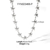 Titanium Steel Jewelry Conch Sea Star Necklace With Heart Shape And Animal Zodiac Pattern Electroplated Light Luxury Niche Design Neck Chain No Fade