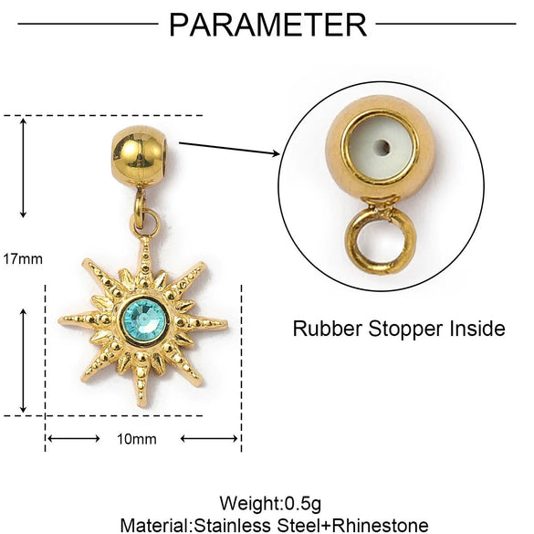 Titanium Steel Jewelry Dripping Oil Love Flower Pendant With Cherry Pattern