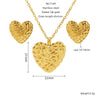Titanium Steel Jewelry Earrings Necklaces Combination Square Round Love Irregular Pattern Electroplating Cross Chain Style For Women