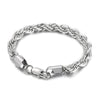 Titanium Steel Jewelry 18K Gold Twocolor Twist Chain Unisex Stainless Steel Bracelet Bracelet  Sales