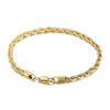 Titanium Steel Jewelry 18K Gold Twocolor Twist Chain Unisex Stainless Steel Bracelet Bracelet  Sales