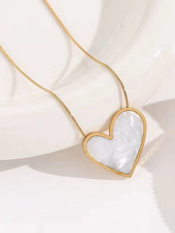 Titanium Steel Jewelry Pendant Bracelet Necklace Ear Clip Accessories With Four Leaf Clover Butterfly Geometric Pattern Electroplated For Women