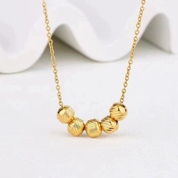 Titanium Steel Jewelry Pendant Bracelet Necklace Ear Clip Accessories With Four Leaf Clover Butterfly Geometric Pattern Electroplated For Women