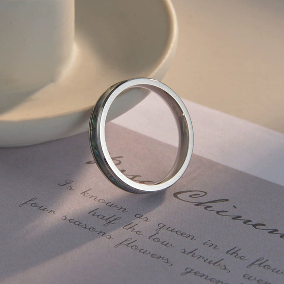 Titanium Steel Jewelry Seiko Natural Style Couple Ring Bracelet