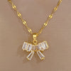 Titanium Steel Jewelry Set With Geometric Design And Electroplating For Women