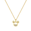 Titanium Steel Jewelry Set With Geometric Pattern And Electroplating Mouse Head Design For Women