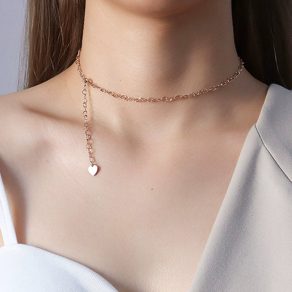 316L Stainless Steel Jewelry Set With Love Drop Bell Pattern 18K Goldplated For Women Ins Style Minimalist Design
