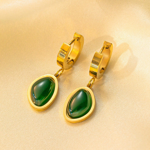 Titanium Steel Jewelry Set With Love Water Drops Bells Pattern Electroplated For Women