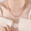 Titanium Steel Jewelry Set With Oil Drop Stitching Electroplated For Women