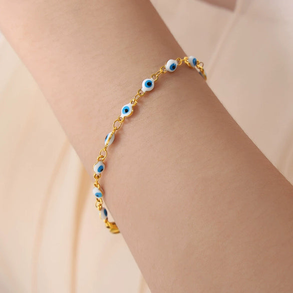 Titanium Steel Jewelry Set With Oil Drop Stitching Electroplated For Women