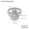 316L Stainless Steel Jewelry With Love Bell Water Drop Pattern French Retro Style Electroplated