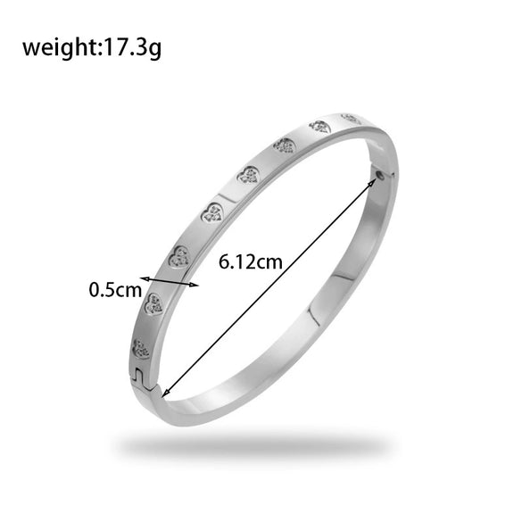 Titanium Steel Jewelry With Love Heart Water Drop Bell Shapes Electroplated Design