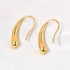 Titanium Steel 18K Gold Electroplated Geometric Drop Earrings For Women