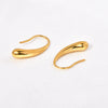 Titanium Steel 18K Gold Electroplated Geometric Drop Earrings For Women