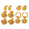 316L Stainless Steel 18K Gold Plated Ocean Style Women's Earrings Jewelry With Electroplating Design
