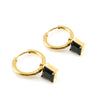 316L Stainless Steel 18K Gold Plated Square Geometric Drop Shape Earrings For Women