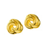 Titanium Steel 18K Gold Stainless Steel Retro Braided Circulation Women's Earrings With Electroplating Treatment