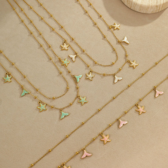Titanium Steel 18K Real Gold Multilayered Waist Chain Body Chain Fashionable Highend Accessories