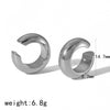Titanium Steel Ladies Cshaped Ear Clip With Letters Numbers Text Pattern And Electroplating Treatment