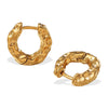 316L Stainless Steel Lava Ear Buckle Earrings With Electroplating Treatment For Women