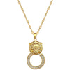 Titanium Steel Leopard Zircon Microinlaid Women's Jewelry Set With Geometric Style And Electroplating Process