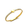 Titanium Steel Letter Diamond Bracelet For Women Electroplated Simple Elegant