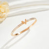 Titanium Steel Letter Diamond Bracelet For Women Electroplated Simple Elegant