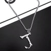 Titanium Steel Letter Hiphop Couple's Necklace With Finishing Plating