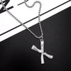 Titanium Steel Letter Hiphop Couple's Necklace With Finishing Plating