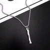 Titanium Steel Letter Hiphop Couple's Necklace With Finishing Plating