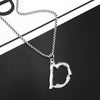 Titanium Steel Letter Hiphop Couple's Necklace With Finishing Plating